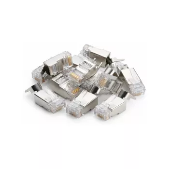 DSIT SFTP RJ45 CAT6a Netzwerkstecker für Litzenleiter (Massivleiter) - 10 Stück