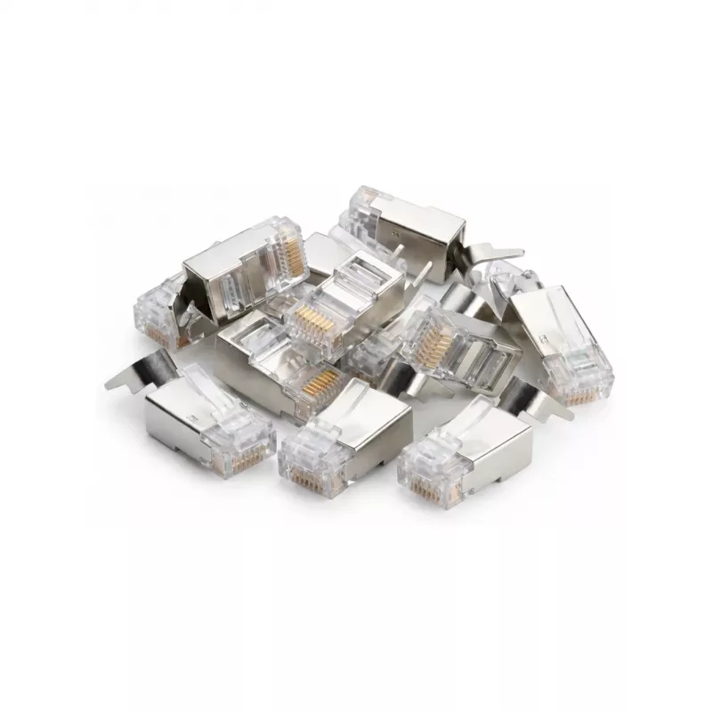 DSIT SFTP RJ45 CAT6a Netzwerkstecker für Litzenleiter (Massivleiter) - 10 Stück