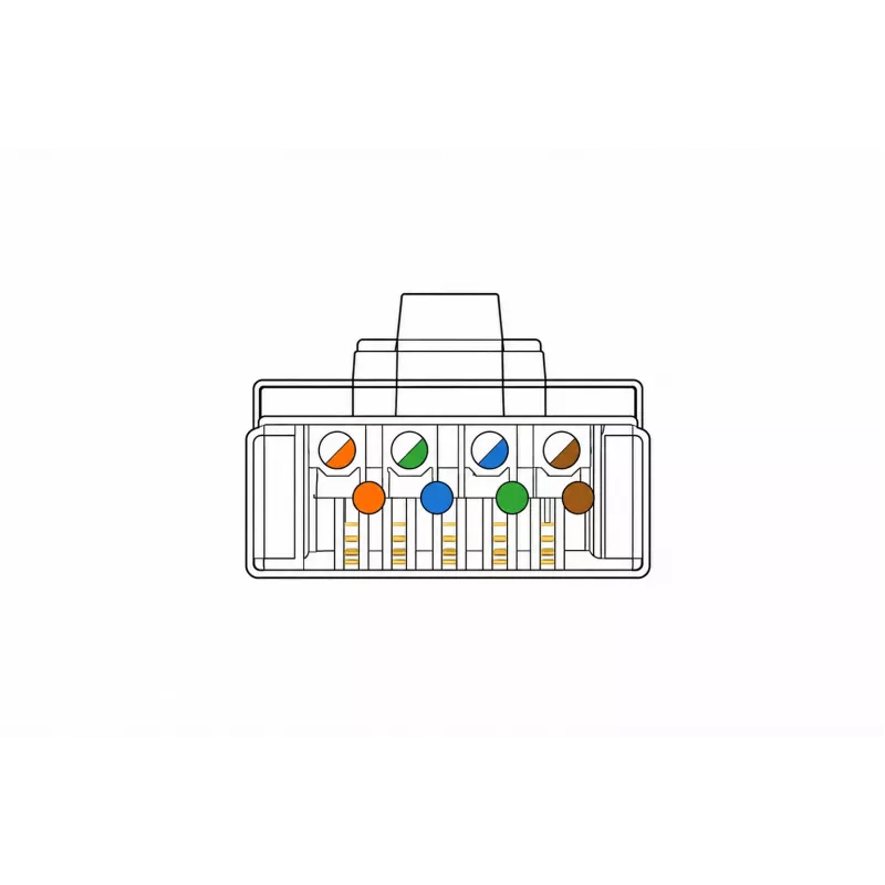 DSIT SFTP RJ45 CAT6a Netzwerkstecker für Litzenleiter (Massivleiter) - 10 Stück
