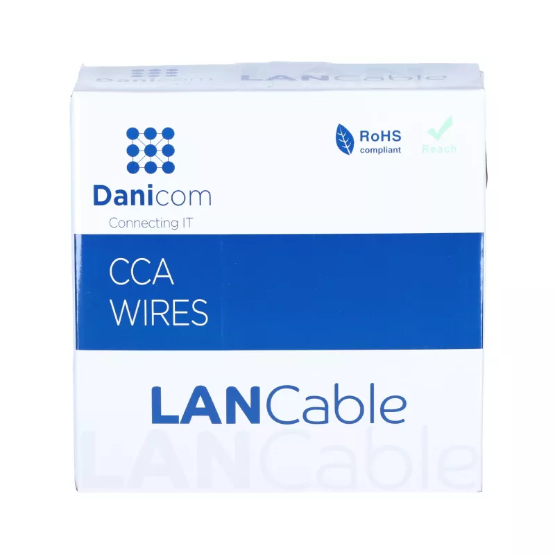DSIT CAT5e Außenkabel Netzwerkkabel U/UTP AWG 24/1 Massivleiter 100 Meter Schwarz