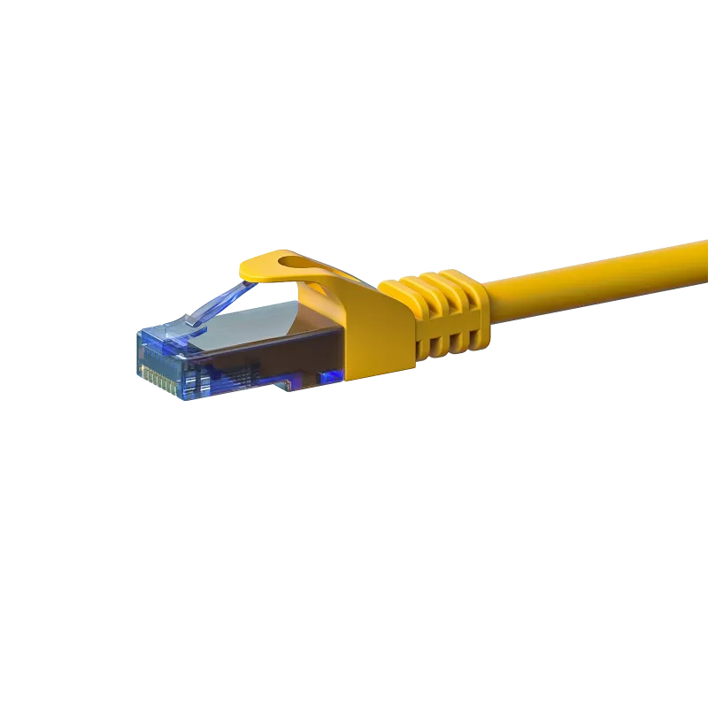 DSIT UTP Cat6a Installationskabel, 100% Kupfer, Gelb, 0,25 m, DC-U6A7-002