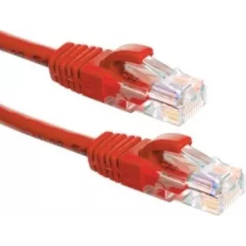 DSIT CAT6a U/UTP 100% Kupfer Ethernet-Patchkabel, 1m, Rot
