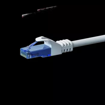 DSIT CAT6a Netzwerkkabel 100% Kupfer - U/UTP - 5 Meter - Weiß