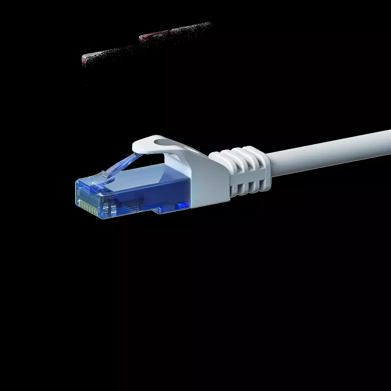DSIT CAT6a Netzwerkkabel 100% Kupfer - U/UTP - 5 Meter - Weiß