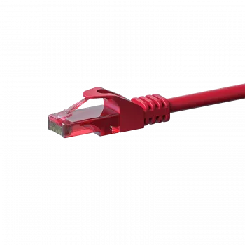 DSIT CAT6 U/UTP Netzwerk-Patchkabel, 0,15 m, Rot, 100% Kupfer, RJ45, 10 Gbit/s, 250 MHz, PVC-Mantel