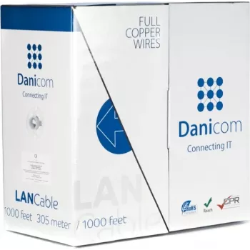 DSIT DANICOM CAT5e FTP Netzwerkkabel 305m Massivkupfer PVC Dca geschirmt 100% Kupfer