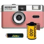 Swiss+Go Novocolor 35mm Analogkamera-Pack mit Blitz, Pink (SWI401611)