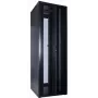 DSIT 47U 19 inch Server-Rack-Schrank mit perforierten Doppeltüren vorne und hinten, 800x1000x2250 mm, schwarz