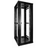 DSIT 47U 19 inch Server-Rack-Schrank mit perforierten Doppeltüren vorne und hinten, 800x1000x2250 mm, schwarz