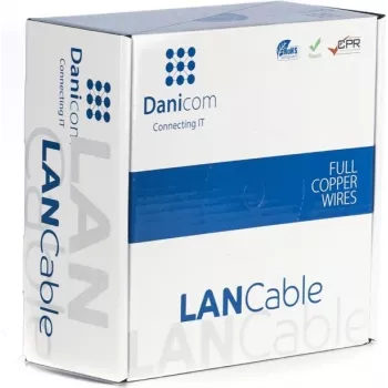 DSIT DANICOM CAT5e FTP 100m Außenkabel, massiv, PE, schwarz, Gigabit