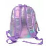 Holo Wow holografischer Schulrucksack für Mädchen mit Pompom und verstellbaren Riemen WOW00048