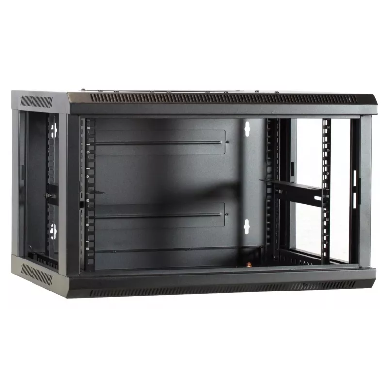 DSIT DS6404-F 4U Wandmontage-Servergehäuse mit Glastür, unmontiert, 600 x 450 mm
