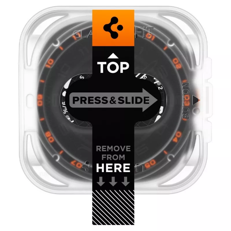 Spigen Glas.TR EZ-FIT AC Displayschutzfolie für Samsung Galaxy Watch Ultra 2 (47mm) klar 2er-Pack