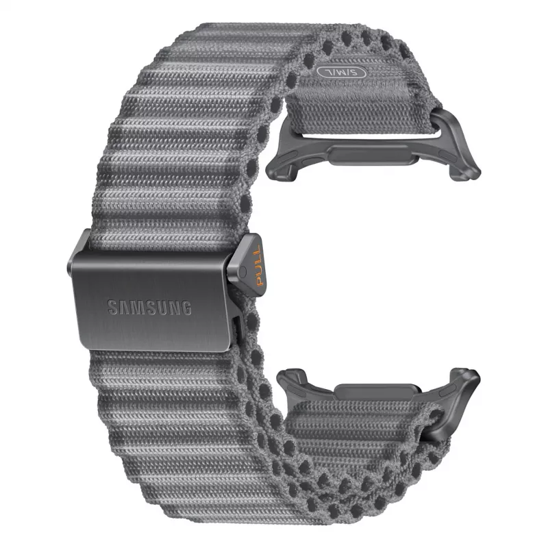 Samsung Trail Band für Galaxy Watch Ultra & Ultra2, grau, gewebtes Nylon, M/L