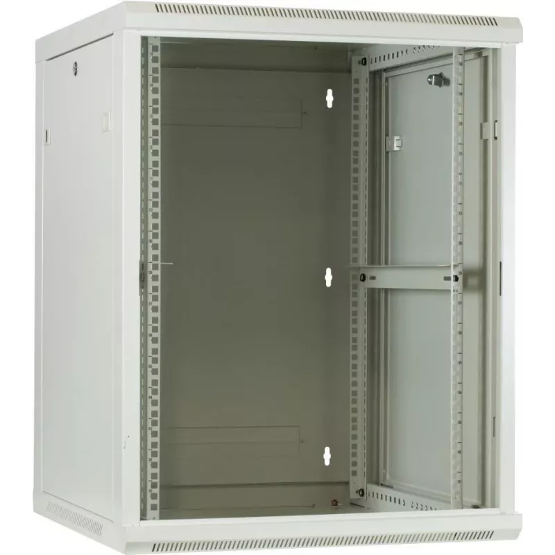 DSIT 15U Wandmontage-Serverrack-Gehäuse mit Glastür, Weiß, 600x600x770 mm