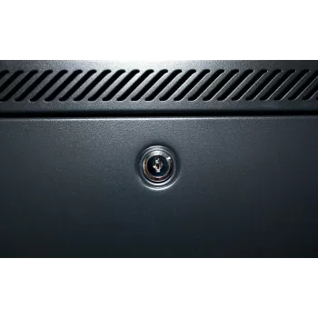 DSIT 27U 19 inch Server-Rack-Schrank mit Sicherheitsglas-Tür, 600x800x1400mm, Schwarz