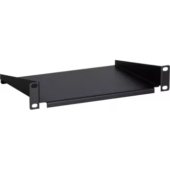 DSIT DS-FH10 10 inch 1U festes Rack-Regal für Server-Schränke, Schwarz, 250 x 136 x 44 mm