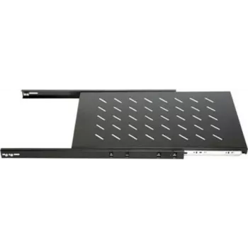 DSIT DS-UH60 1U ausziehbares Rack-Regal, 18 kg Belastung, 450 mm Tiefe, Schwarz