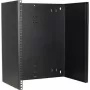 DSIT 12U 19 inch Wandmontage-Rackrahmen, 300 mm Tiefe, fest, Stahl, Schwarz