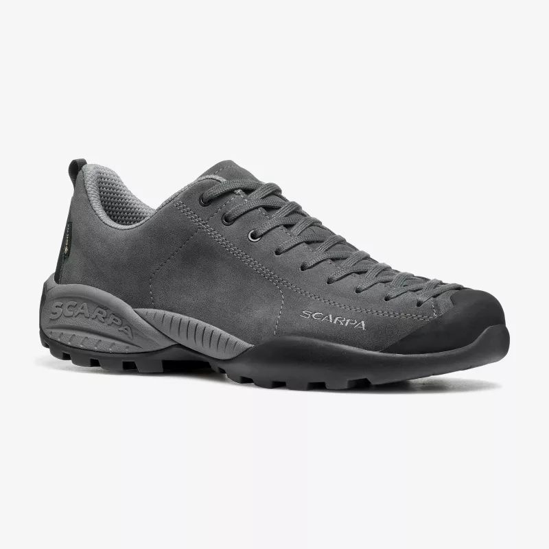 Scarpa Mojito GTX Approach Schuhe Shark Grey Größe 43 Herren wasserdichtes Wildleder