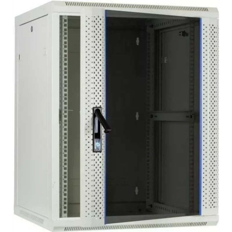 DSIT 18U Wandmontage-Serverschrank mit Glastür, 600x600x900 mm, Weiß