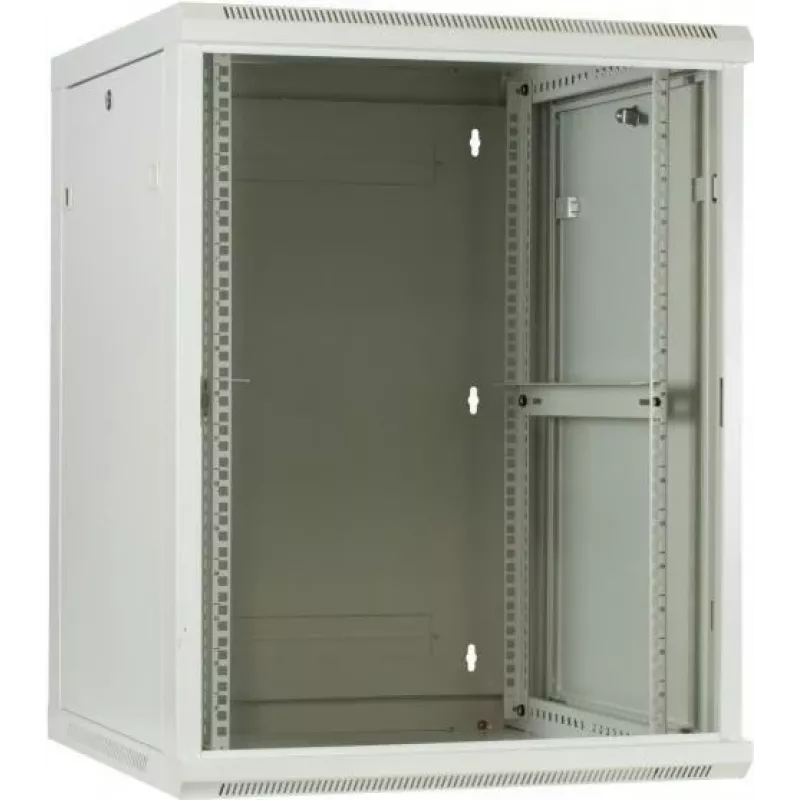 DSIT 18U Wandmontage-Serverschrank mit Glastür, 600x600x900 mm, Weiß