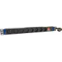 DSIT DS-8PDU-PE 19 inch Rack-PDU, 8 Schuko-Steckdosen, 16A, 2m Kabel, Schwarz