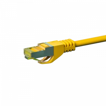 DSIT Cat.7 S/FTP PiMF RJ45 Netzwerkkabel, 15m, Gelb, 10Gbps, LSZH