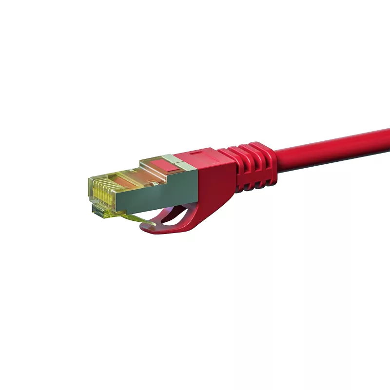DSIT Cat.7 S/FTP PiMF RJ45 Netzwerkkabel, Rot, 50 m (DC-75-500)