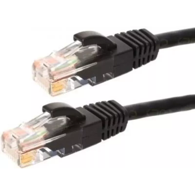 DSIT CAT6 U/UTP Netzwerkkabel, 50 m, Schwarz, 100 % Kupfer (DC-60-500)
