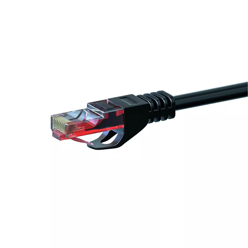 DSIT CAT6 U/UTP Netzwerkkabel, 50 m, Schwarz, 100 % Kupfer (DC-60-500)