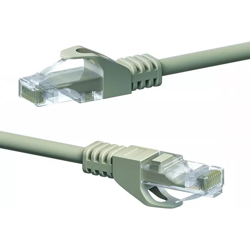 DSIT CAT5e U/UTP Netzwerk-Patchkabel, 0,25 m, Grau, 100% Kupfer (DC-51-002)