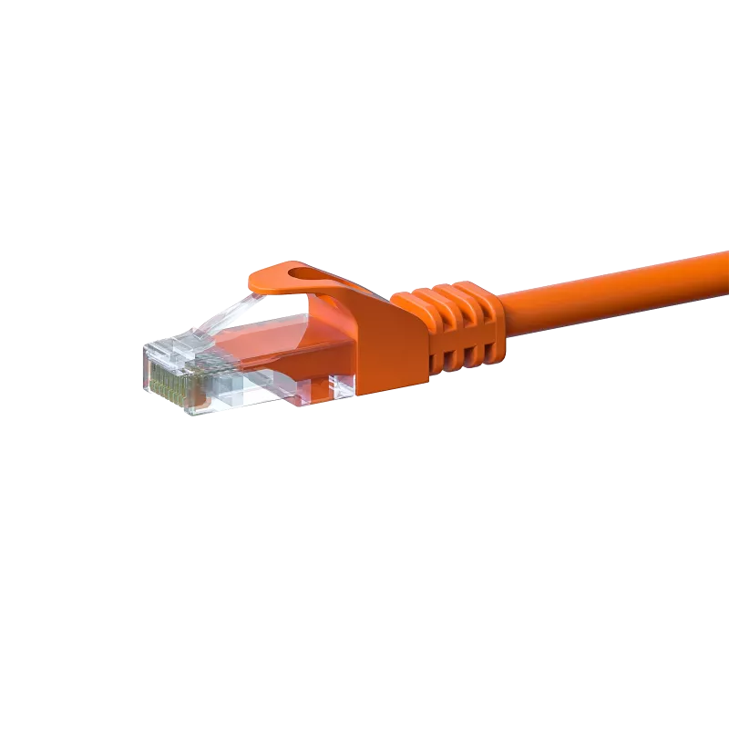 DSIT CAT5e U/UTP Netzwerk-Patchkabel, 1m, Orange, 100% Kupfer (DC-56-010)