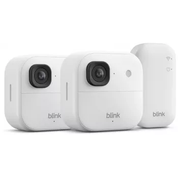 Kabelloses Sicherheitskamerasystem (2 Kameras) Amazon Blink Outdoor 2K+, White (B0F9632B4F)