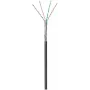 DSIT CAT6 Außenkabel Netzwerkkabel S/FTP AWG 26/7 flexibel 305m schwarz CCA