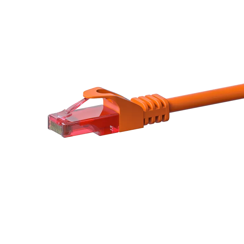 DSIT CAT6 Netzwerk-Patchkabel, U/UTP, 0,15 m, Orange, 100% Kupfer (DC-66-001)