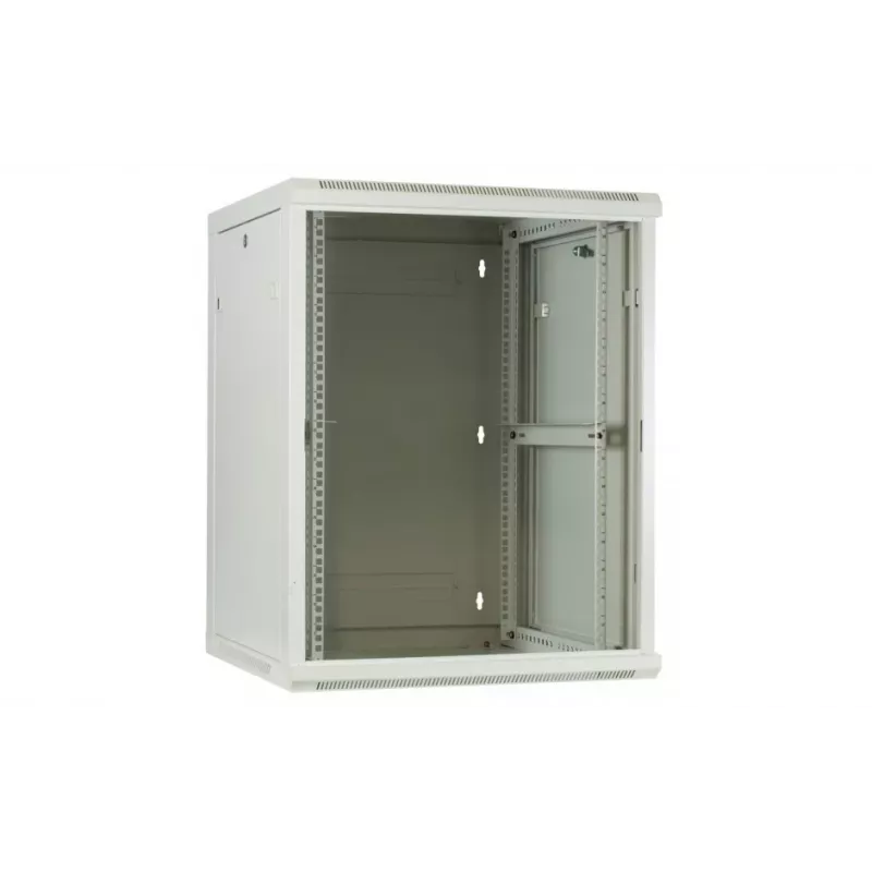 DSIT DS6604W 4U Wandmontage-Serverschrank mit Glastür, 600 x 600 x 280 mm, Weiß