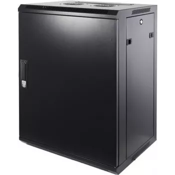 DSIT DS6415M 15U Wandmontage-Server-Rack-Schrank mit Metalltür, 600x450x770 mm, Schwarz