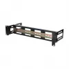 DSIT 2U DIN-Schienen-Halterung für 19-Zoll-Racks, Tiefe verstellbar 100-200 mm, TS35, Schwarz