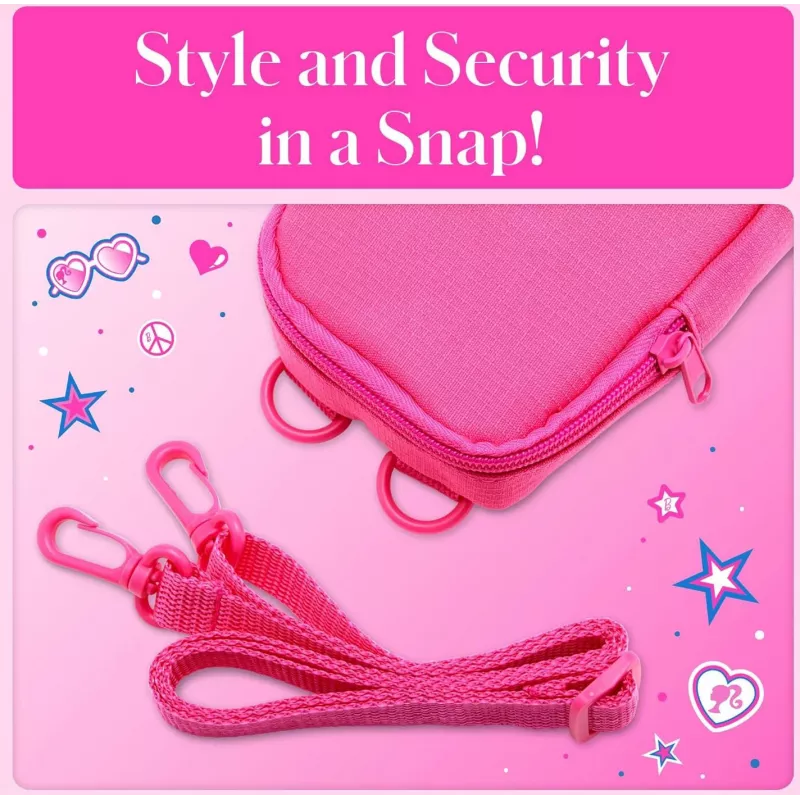 Kodak x Barbie Softcase mit Reißverschluss und Umhängegurt für Printomatic und Step Slim, rosa (RODBCMPK)