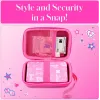 Kodak x Barbie EVA-Schutzhülle mit abnehmbarem Riemen und Netzfach für Printomatic und Step Slim, rosa (RODBCEPK)