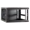 DSIT DS6604-F 6U Wandmontage-Servergehäuse mit Glastür, 600x450x320 mm, Schwarz