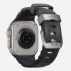 NOMAD Rocky Point Armband für Apple Watch 46mm/49mm Schwarz-Silber