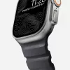NOMAD Rocky Point Armband für Apple Watch 46mm/49mm Schwarz-Silber