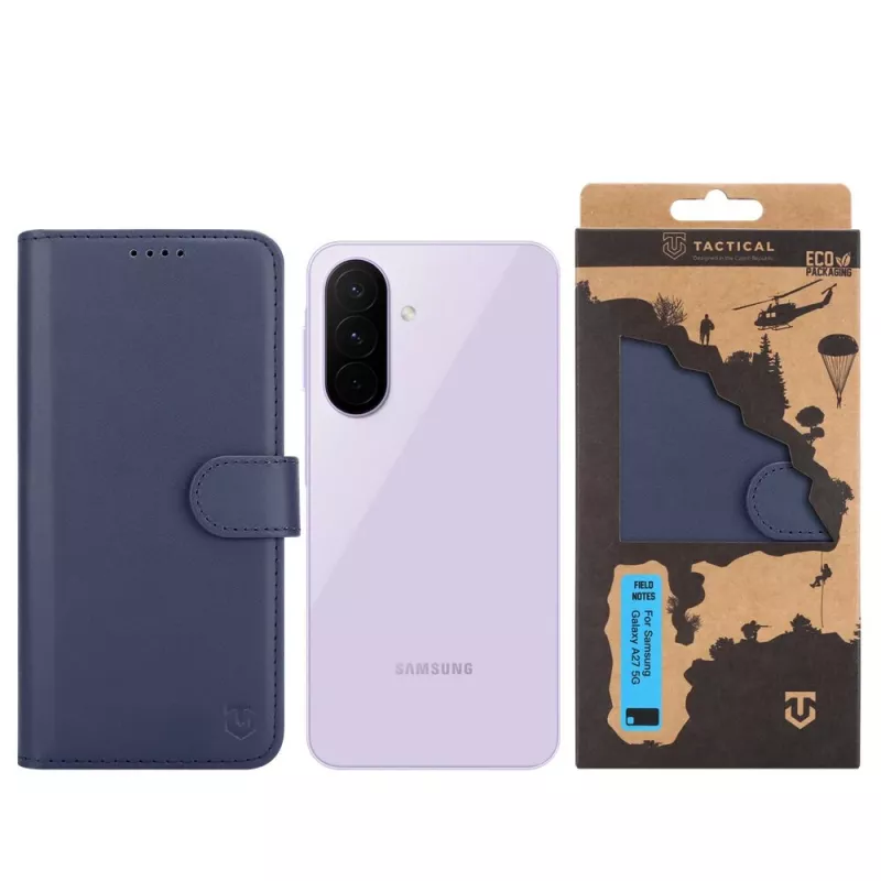 Taktische Buchhülle Field Notes Galaxy A27 5G Blau