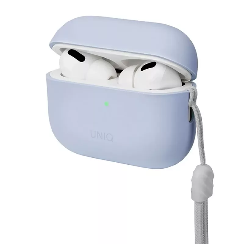 UNIQ Lino Silikonhülle für AirPods Pro 2. Generation (2022/2023) Arktisblau