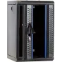 DSIT 9U 10-Zoll Wandmontage-Serverrack mit Glastür, 312x310x486 mm, Schwarz