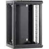 DSIT 9U 10-Zoll Wandmontage-Serverrack mit Glastür, 312x310x486 mm, Schwarz