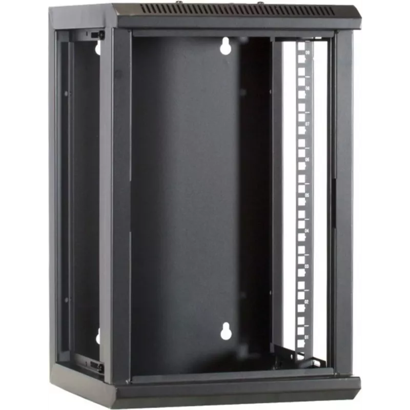DSIT 9U 10-Zoll Wandmontage-Serverrack mit Glastür, 312x310x486 mm, Schwarz