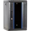 DSIT 9U 10-Zoll Wandmontage-Serverrack mit Glastür, 312x310x486 mm, Schwarz